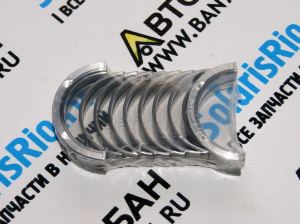 Вкладыши коренные +0,50 Акцент, Гетц, Рио 2, Серато, Елантра ADDAX-Q Вкладыши коренные, комплект, 2-й ремонт Accent, Getz, Rio2, Cerato (2004-2006), Elantra (ТагАЗ)