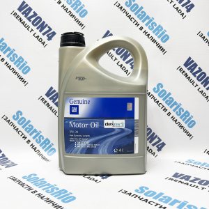 Моторное масло Dexos 2 5W-30 4л GM Моторное масло синтетическое Dexos 2 5W-30 4л General Motors