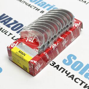 Вкладыши коренные +0.25 G4FA, G4FC, G4FG Ай30 2 (2012-2017) TAIHO Комплект коренных вкладышей 1-й ремонт +0.25 для Элантра (Elantra), Ай30 (I30), Крета (Creta)  Соул (Soul), Сид (Ceed), Серато (Cerato) 1.4, 1.6 G4FA, G4FC, G4FG