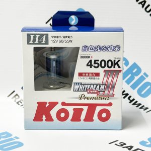 Лампа ближний/дальний свет H4 Whitebeam Premium KOITO Комплект из двух ламп H4 Whitebeam Premium KOITO