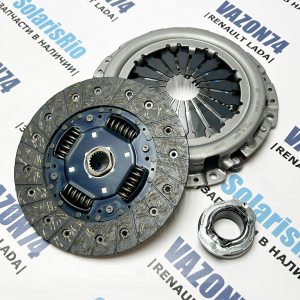 Сцепление, комплект Гетц 1.3, Акцент 200мм KORMAX Комплект сцепления (диск сцепления, корзина сцепления, выжимной подшипник) Getz 1.3, Accent до 2005 г.в. на 200мм